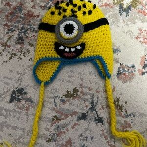 Handmade Crochet Minion Beanie